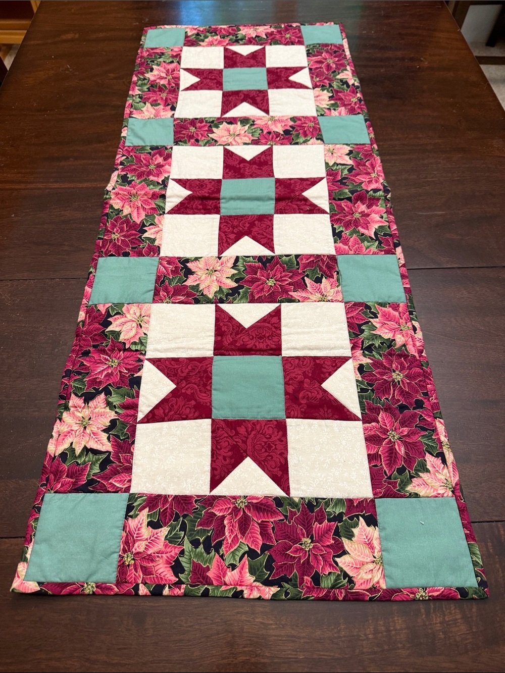 Quilted Christmas runner.
